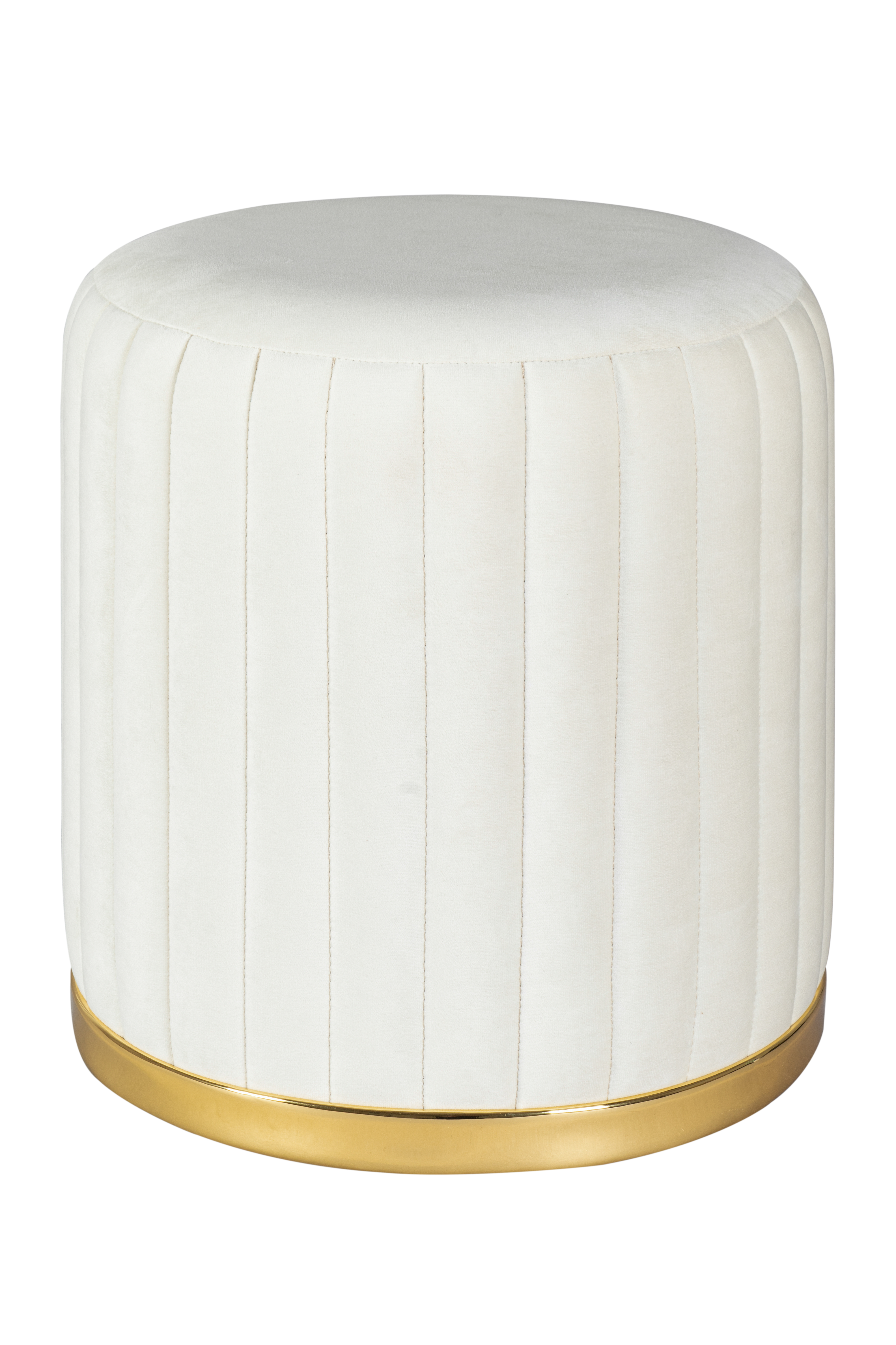 Hocker Doric 125 Elfenbein / Gold