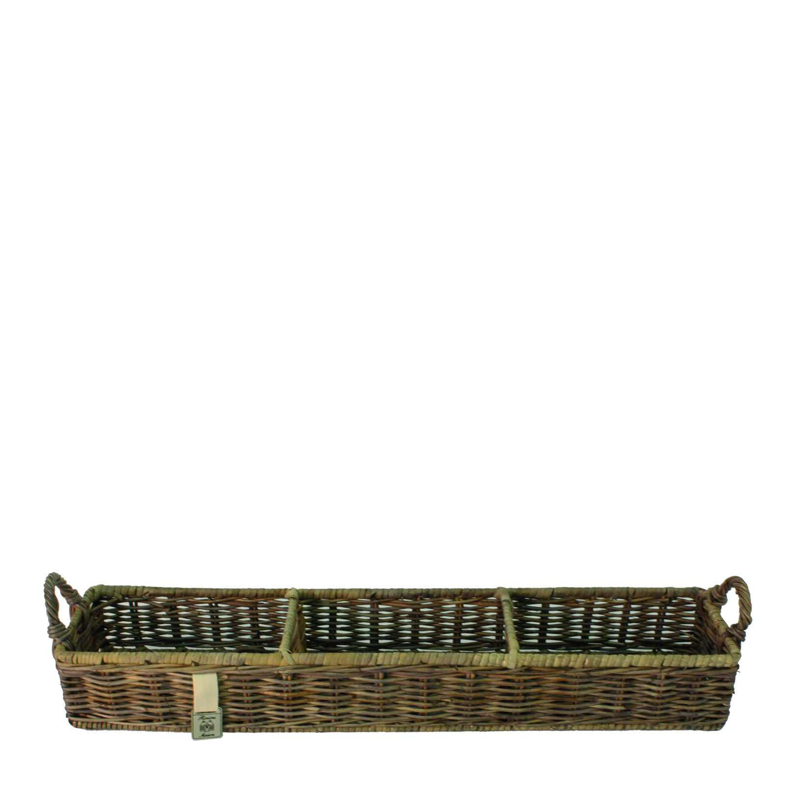 Rustic Rattan Rectangular Basket