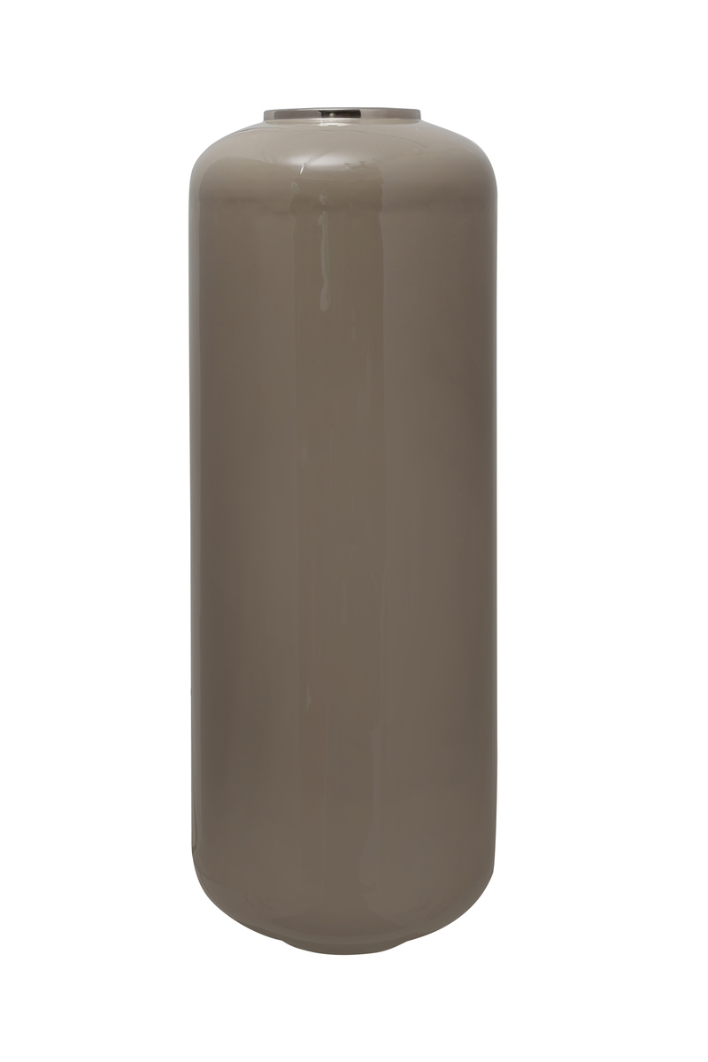 Bodenvase Art Deco 205 Taupe / Silber