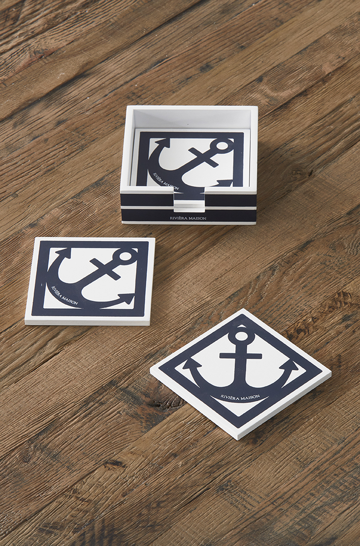 Shoreline Anchor Coasters 4 pieces