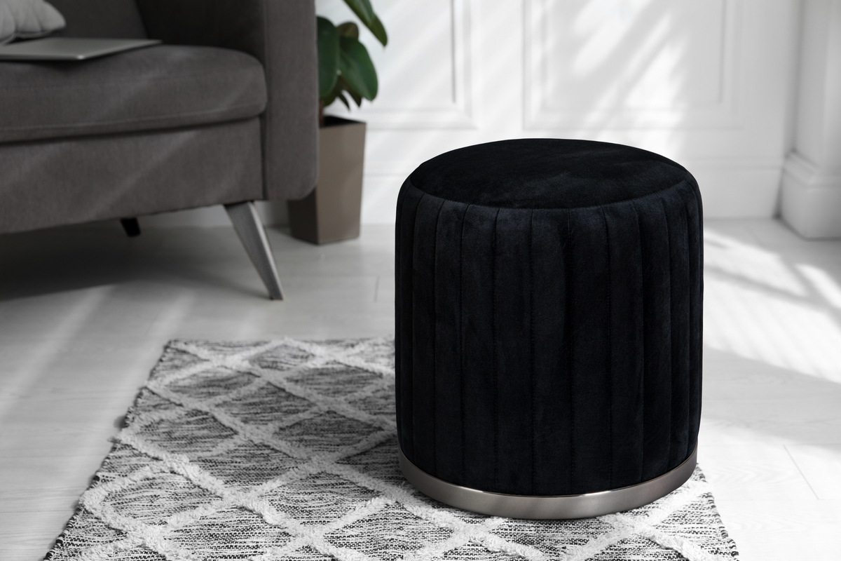 Hocker Doric 125 Schwarz / Graphit