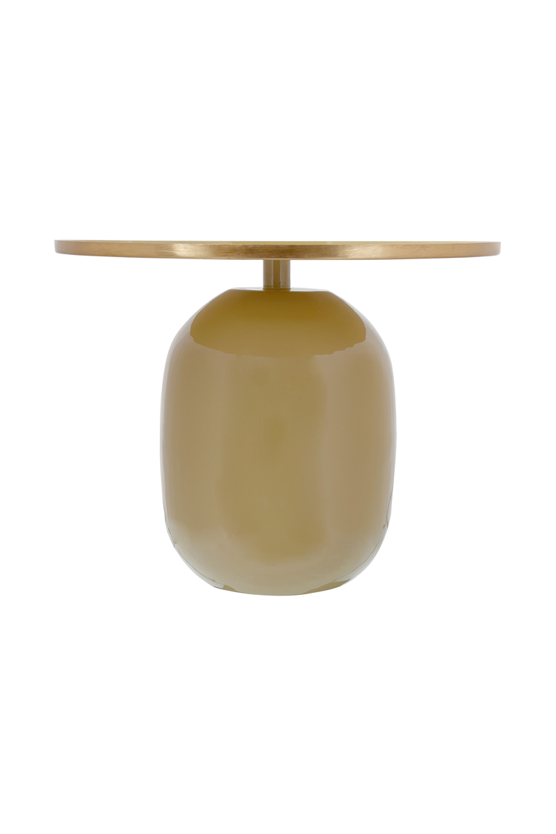 Beistelltisch Art Deco 525 Hellkhaki / Gold