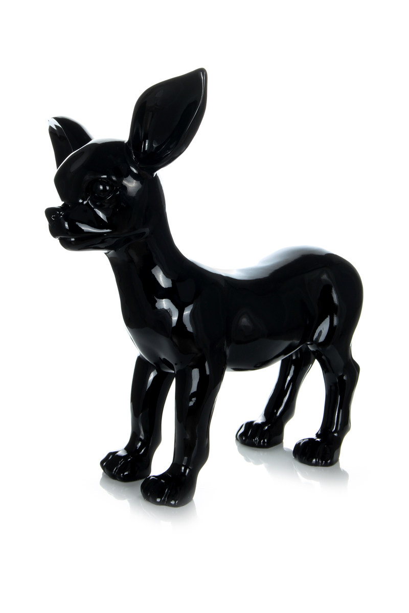 Skulptur Chihuahua 120 Schwarz