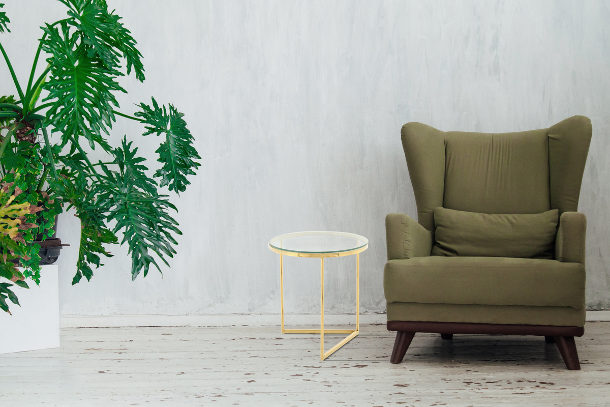 Beistelltisch Wynona 225 Klar / Gold