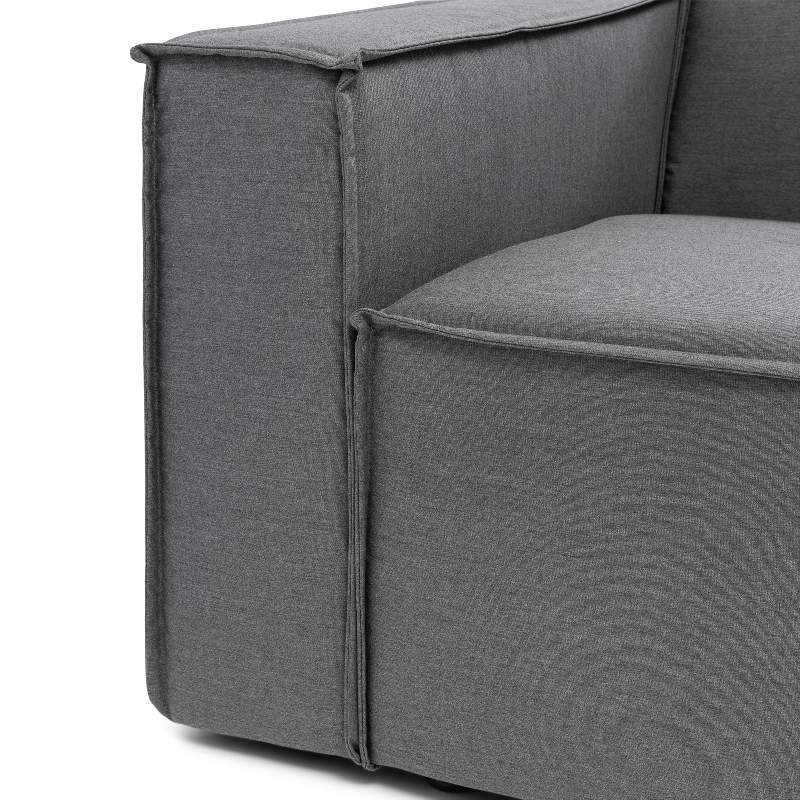 Bellagio Outdoor Corner Left, sunbrella solid, flanelle Bellagio Outdoor Corner Left, sunbrella solid, flanelle