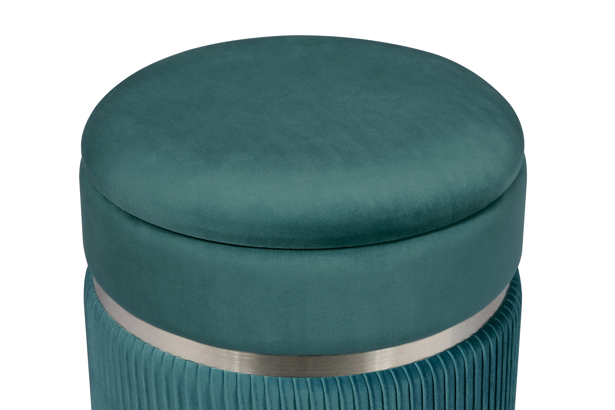 Hocker Zora 325 2er-Set Petrol / Silber