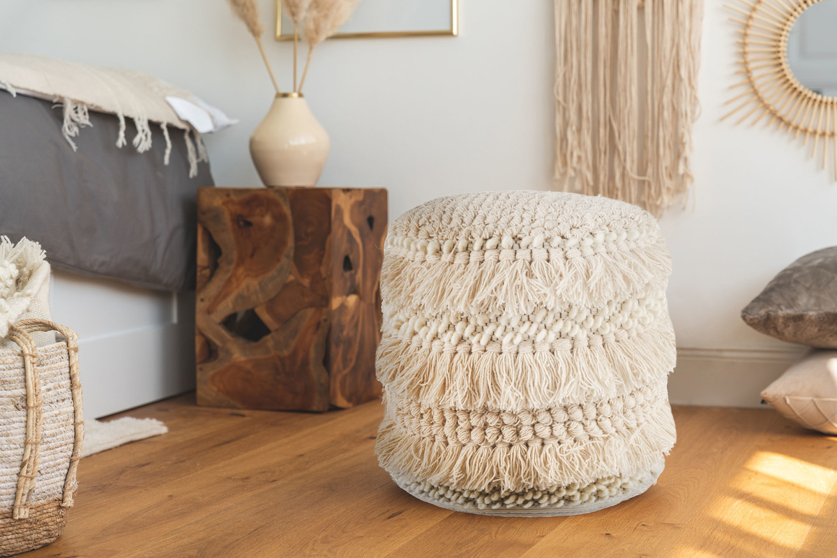 Pouf Bohist 325 Natural 35cm x 35cm