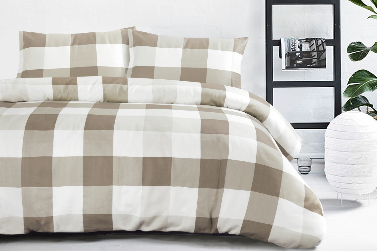 Bettwäsche Nevada 125-DE Taupe 155cm x 220cm Bettwäsche Nevada 125-DE Taupe 155cm x 220cm