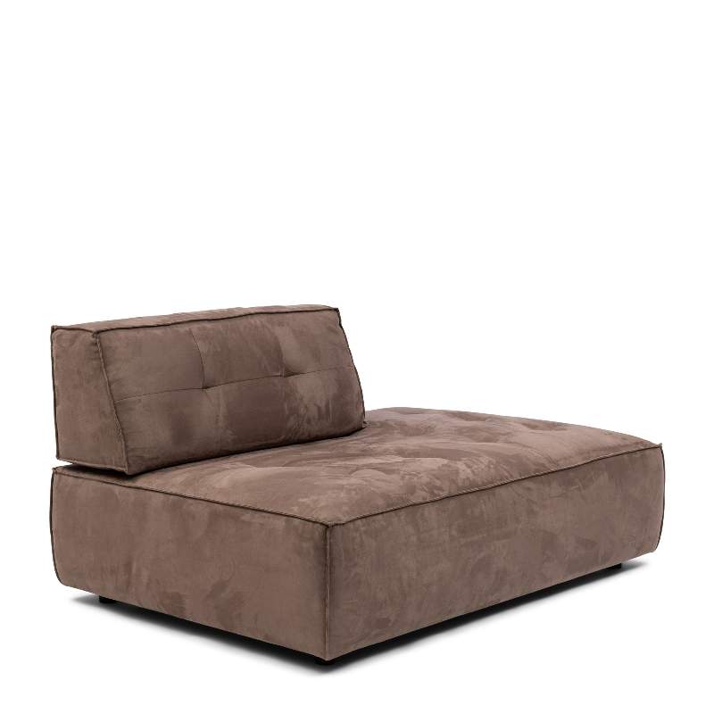 Brandon Lounger Right, scottish suede, liver