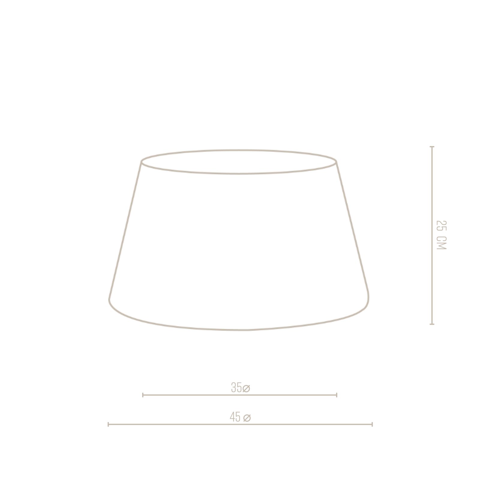 Linen Lampshade all black 35x45