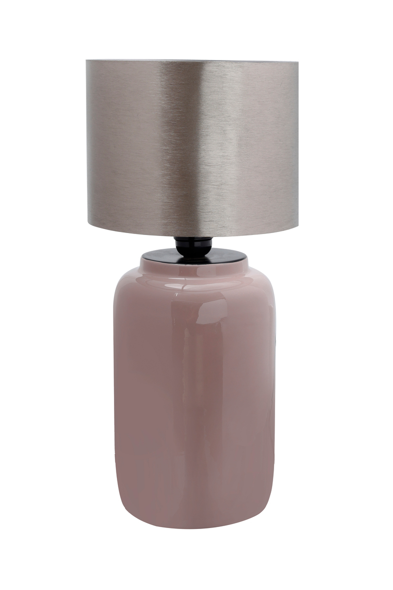 Tischlampe Art Deco 625 Altrosa / Silber