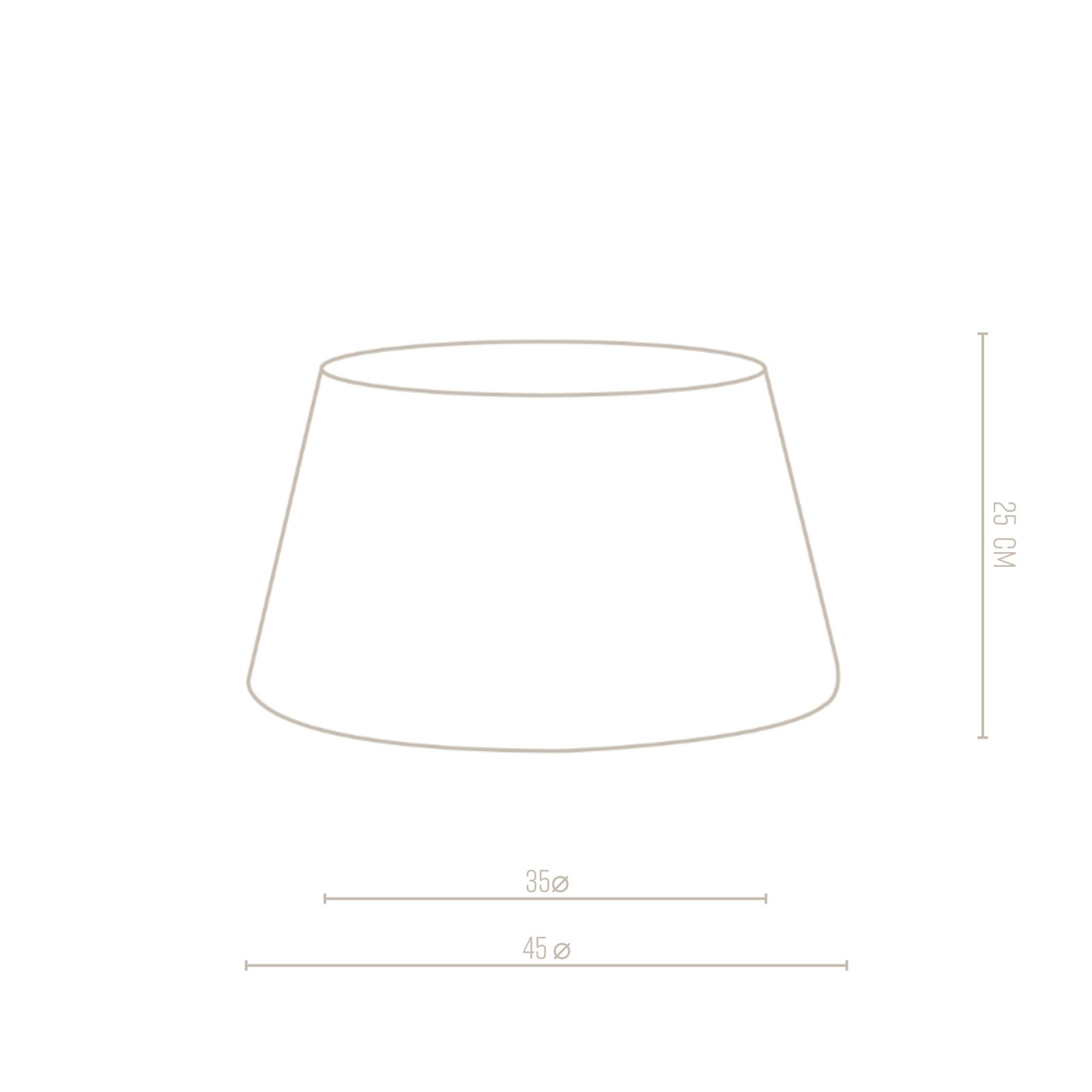 Linen Lampshade natural 35x45