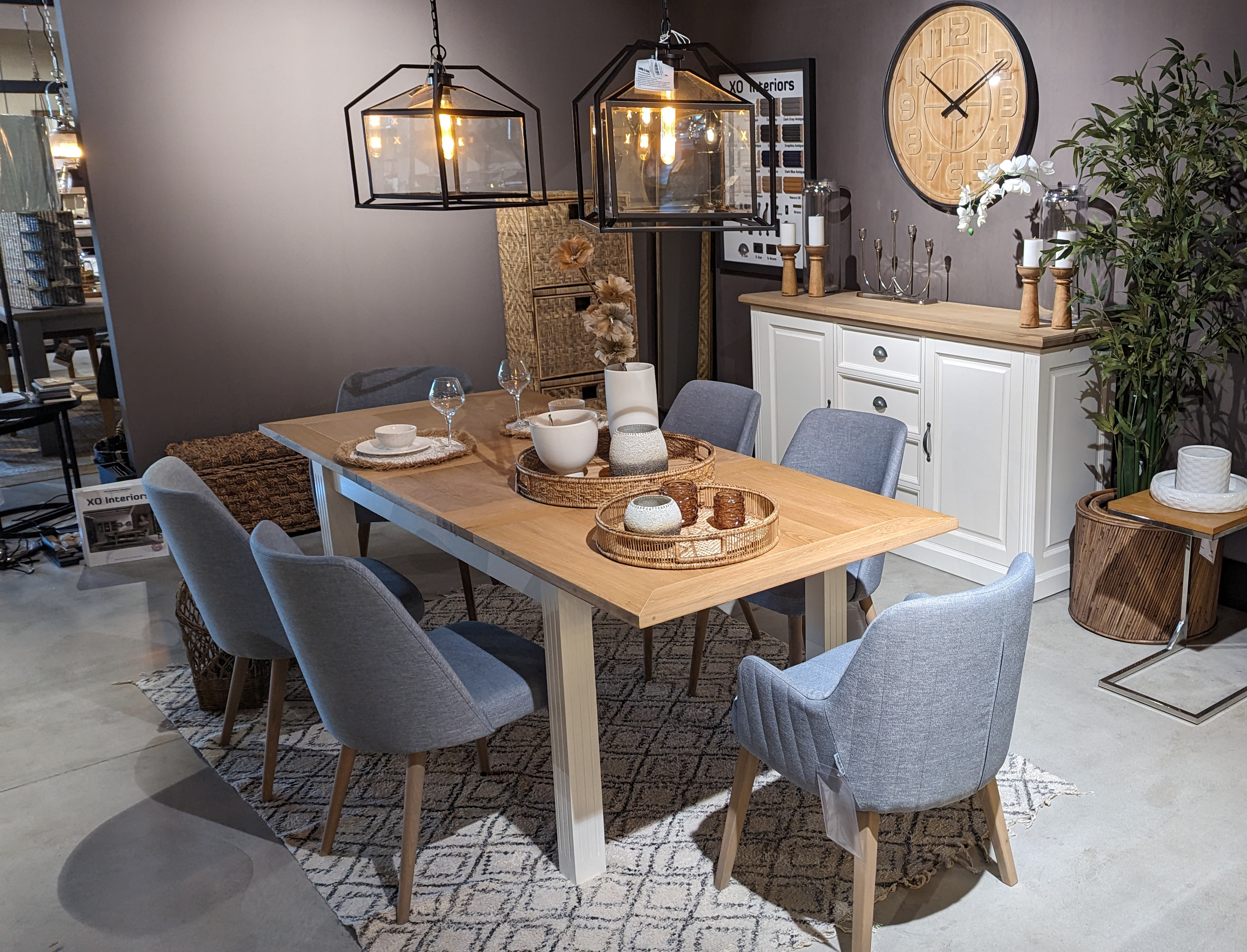 XO Interiors Anrichte Chick Landhaus Sideboard Schrank Wohnzimmerschrank Wohnzimmer