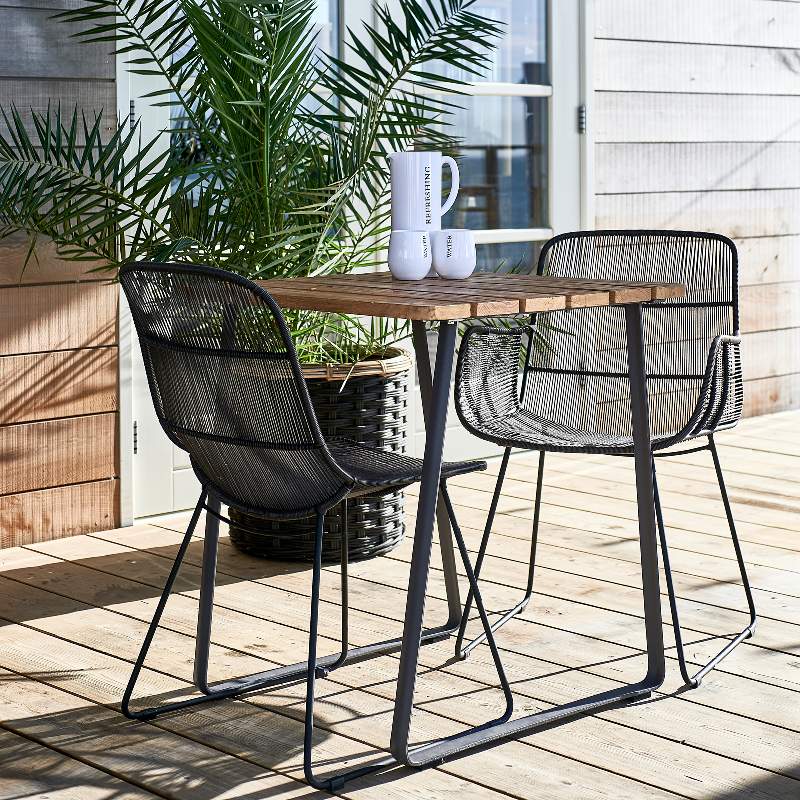 Hartford Outdoor Dining Chair, espresso/lava