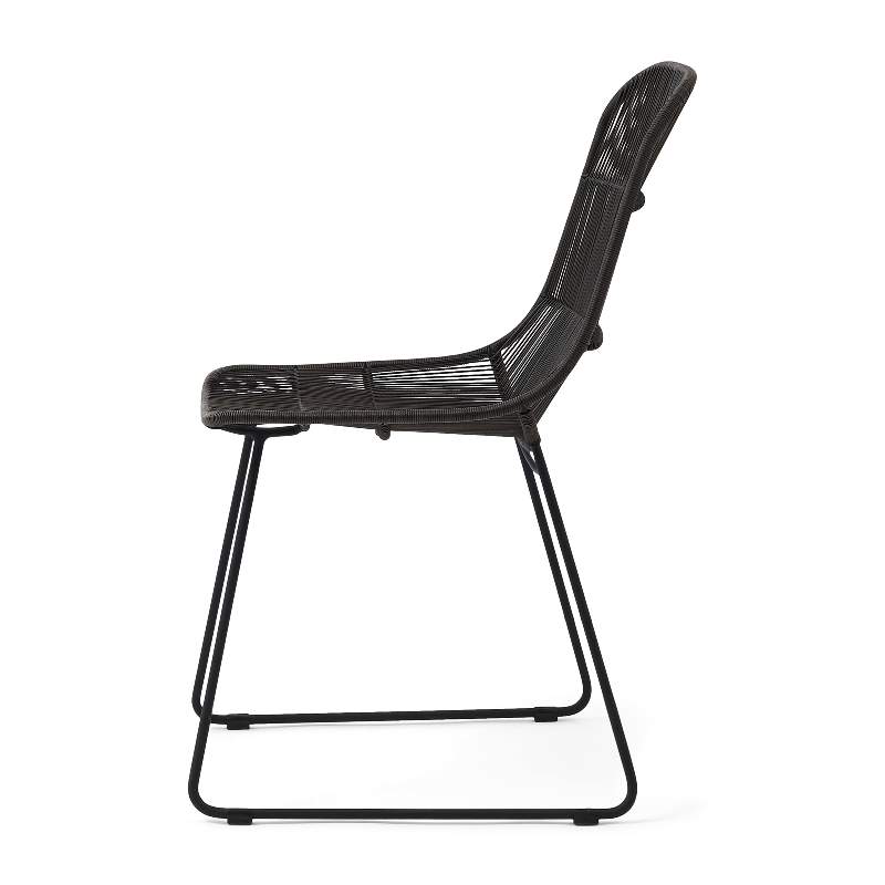 Hartford Outdoor Dining Chair, espresso/lava