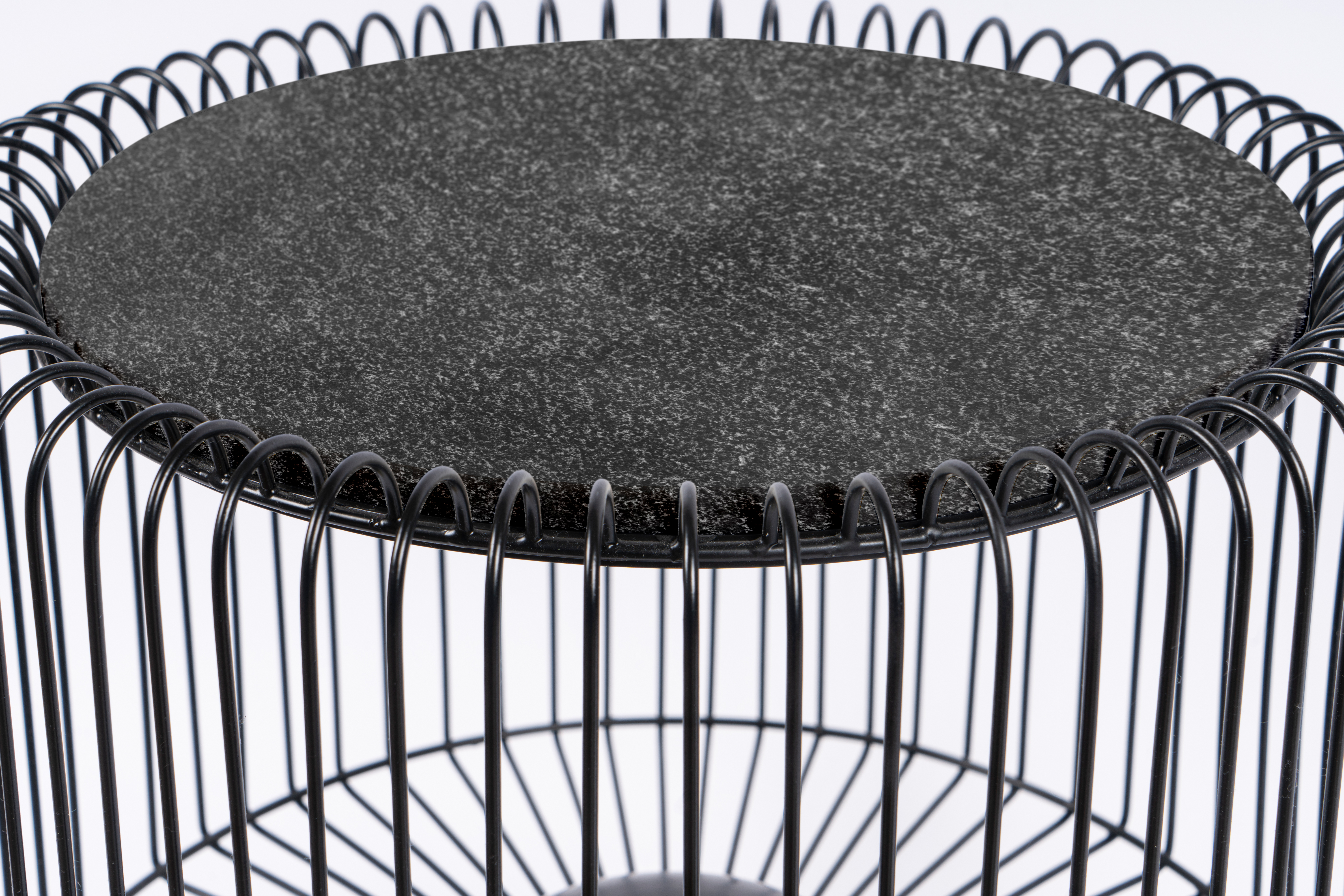 Beistelltisch Malibu 125 Schwarz / Silber