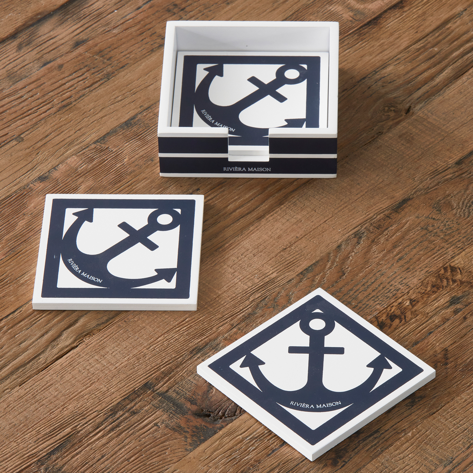 Shoreline Anchor Coasters 4 pieces