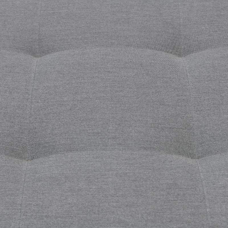 Bellagio Outdoor Footstool, sunbrella solid, flanelle