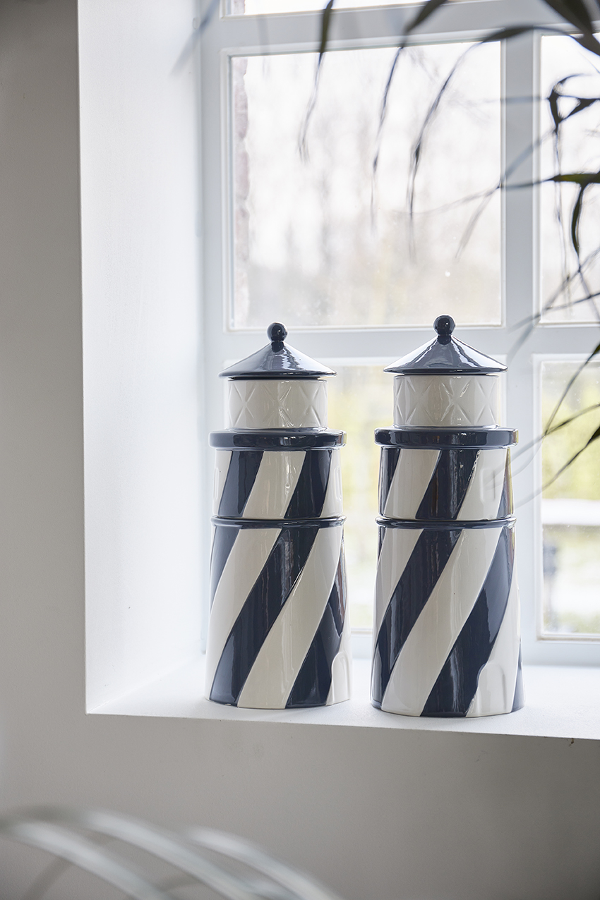 Lighthouse Storage Jar