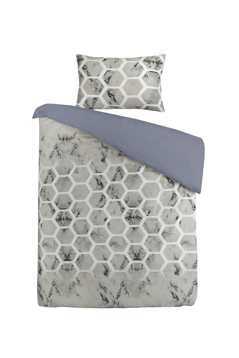 Bettwäsche Aventura 125-FR Grau 140cm x 200cm