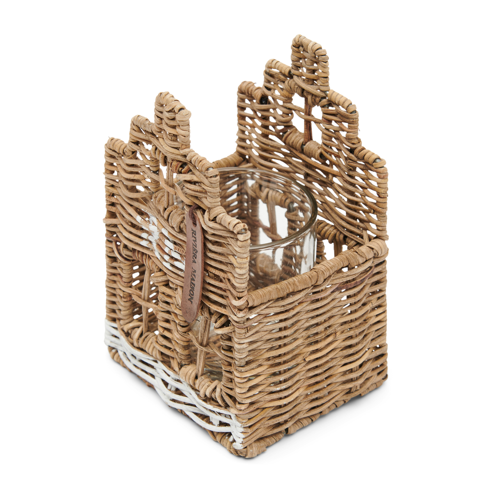 Rustic Rattan Happy Home Votive