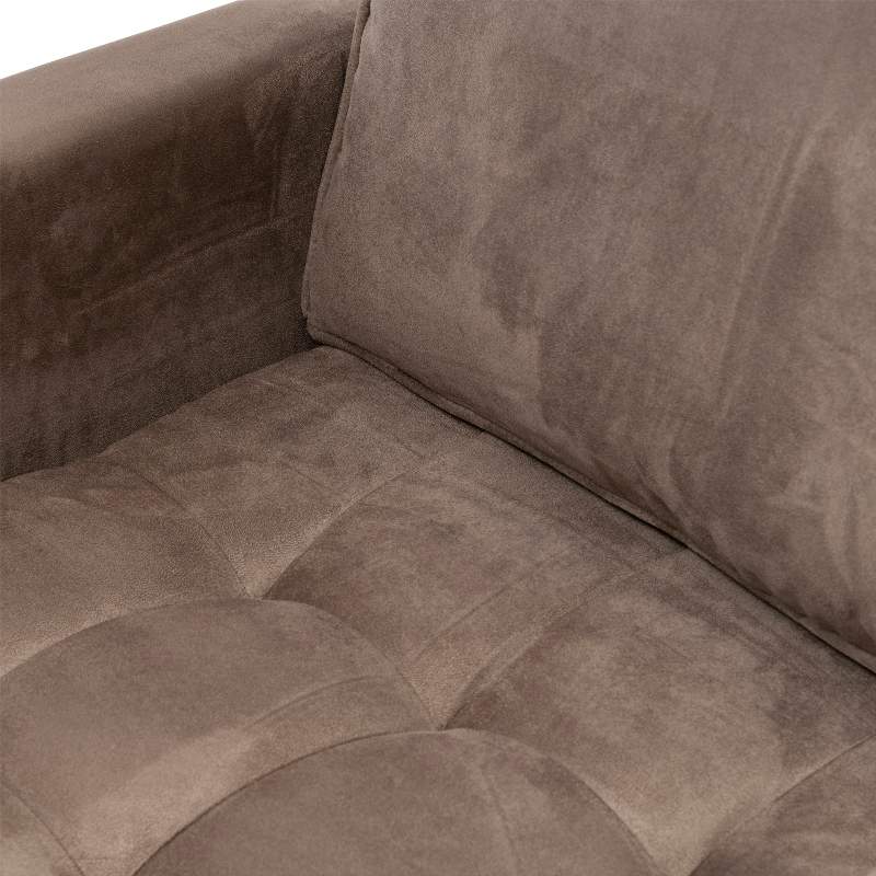 West Houston Armchair, scottish suede, liver