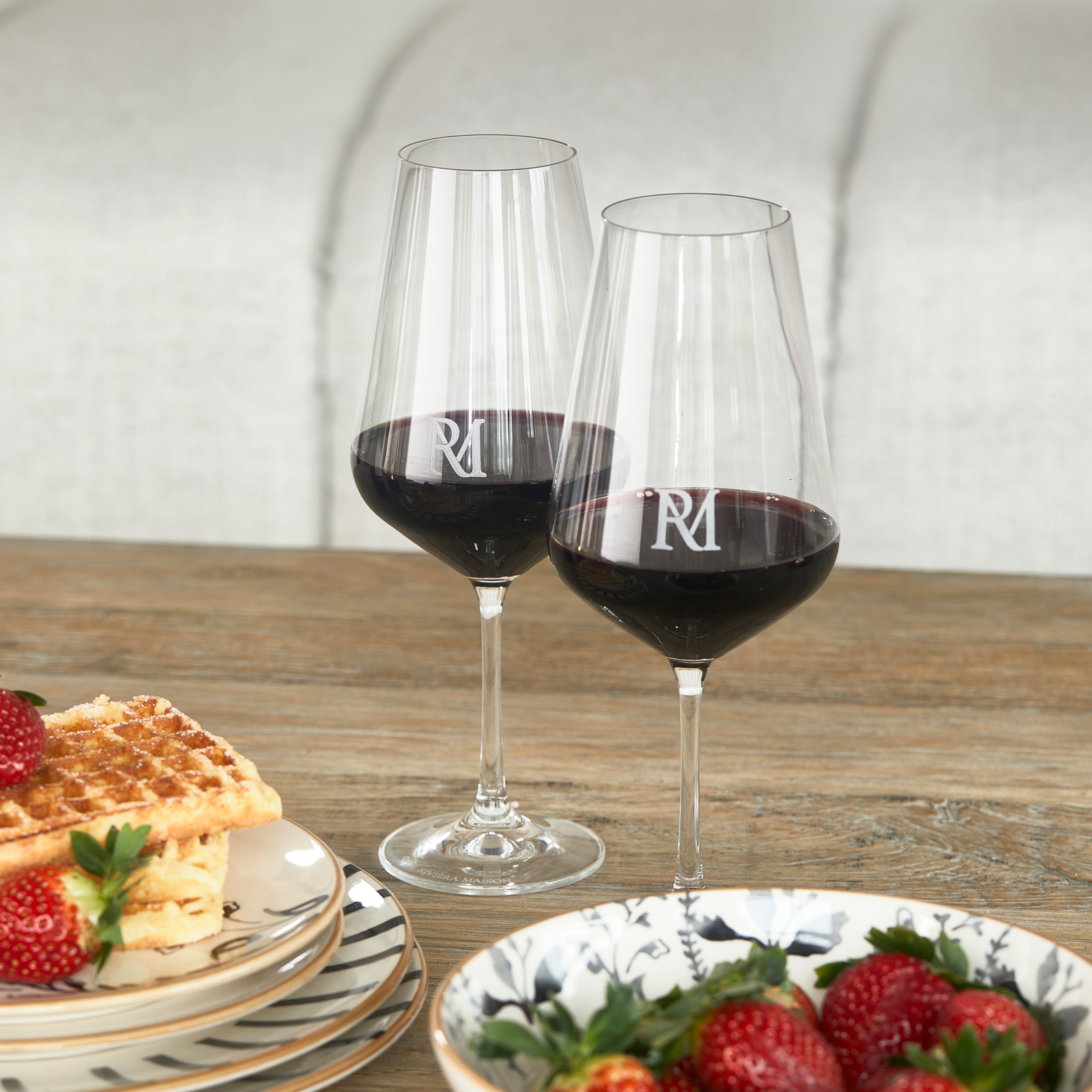 RM Monogram Red Wine Glass