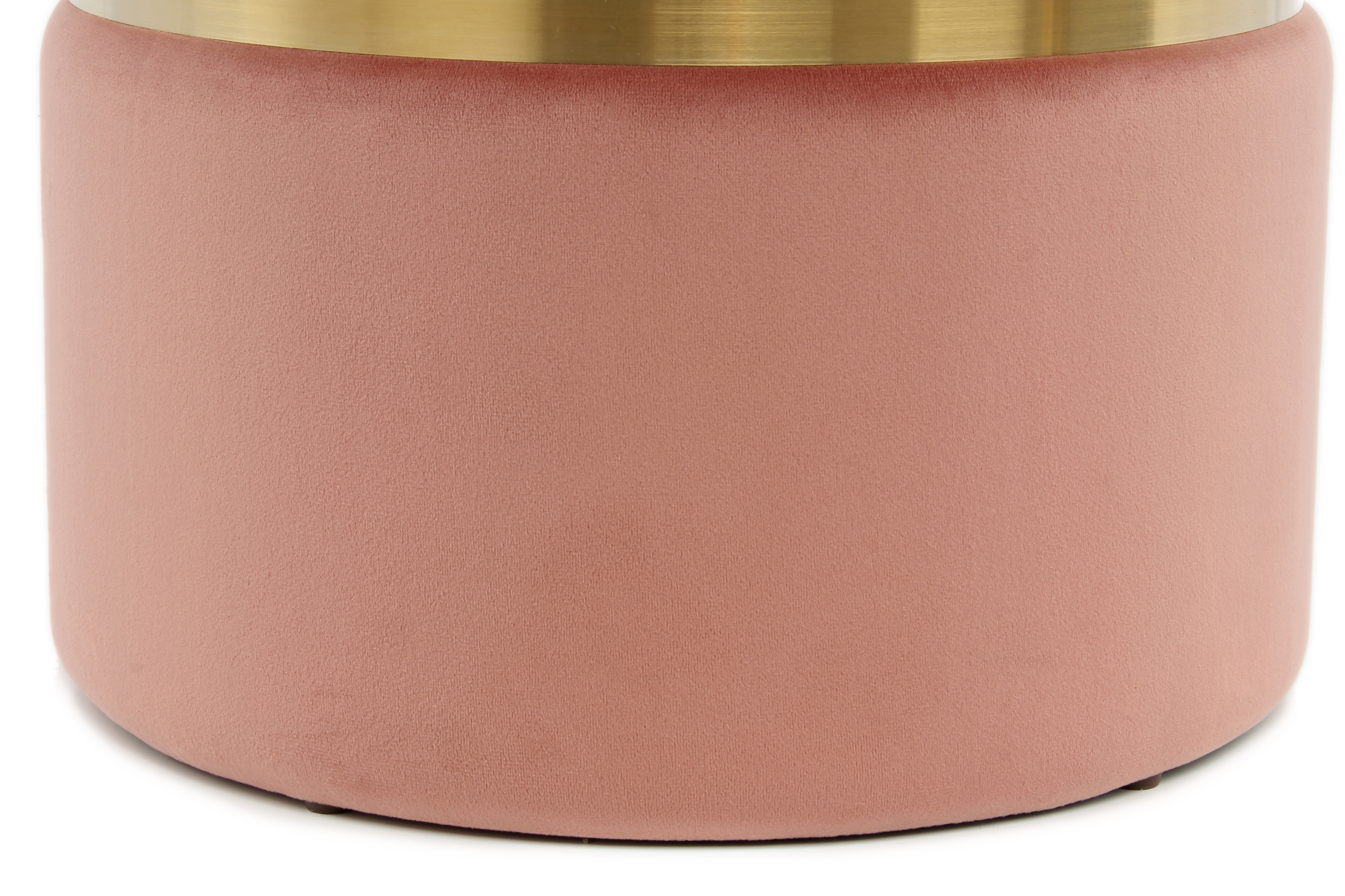 Hocker Zora 125 2-er Set Rosa / Gold / Altrosa