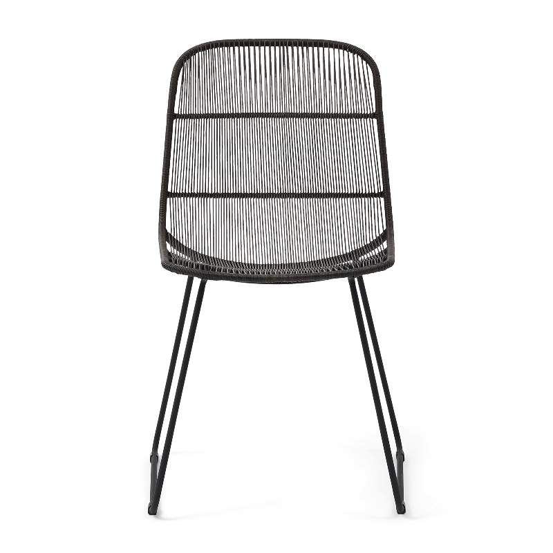 Hartford Outdoor Dining Chair, espresso/lava