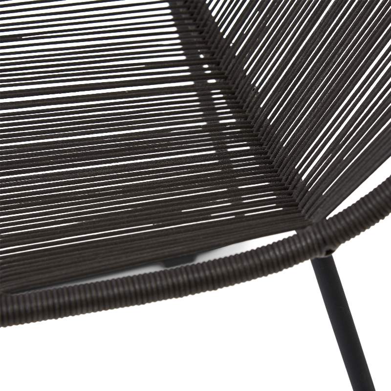 Hartford Outdoor Dining Chair, espresso/lava