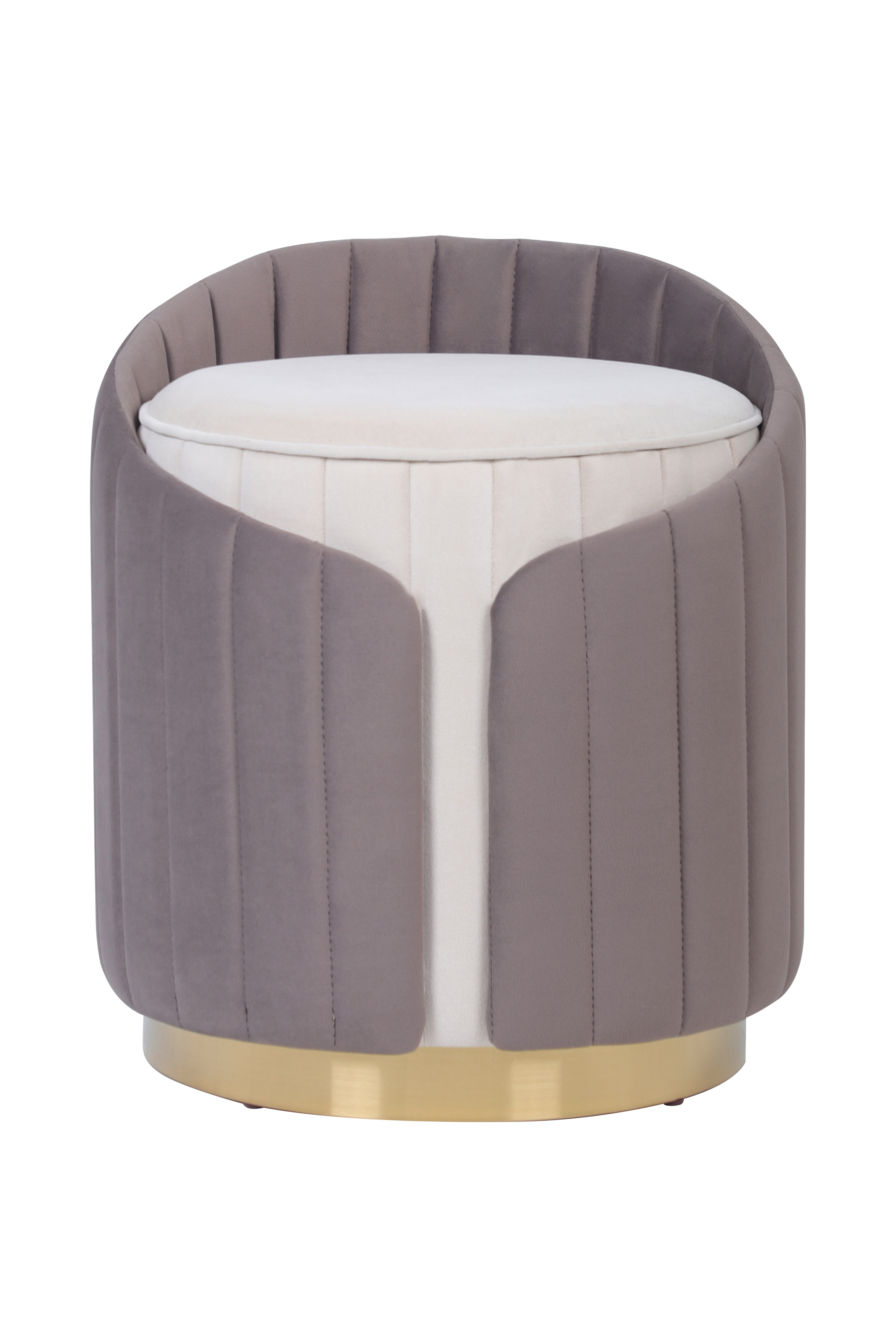 Hocker Corvin 125 Elfenbein / Taupe