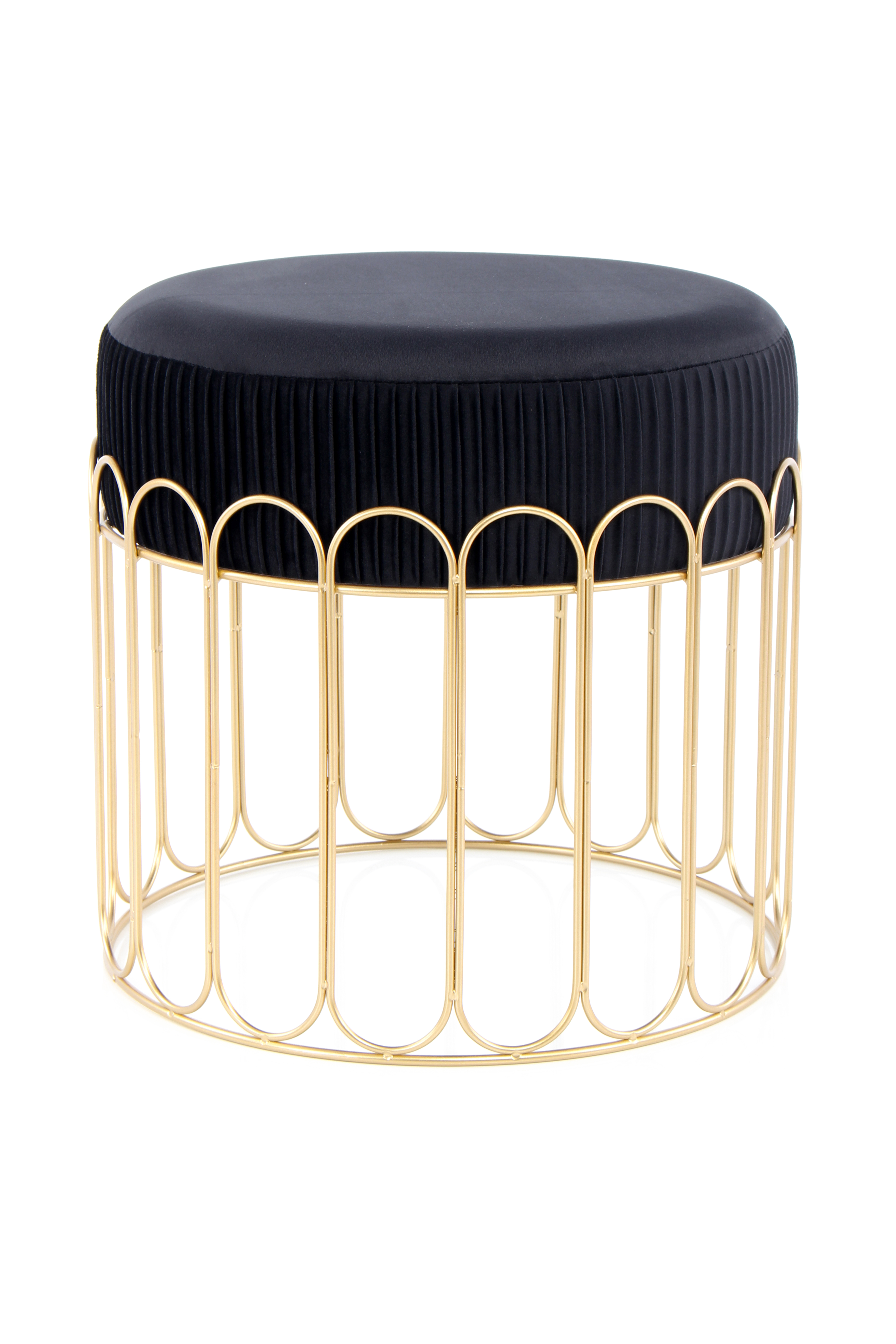 Hocker Cleopatra 425 Schwarz / Gold