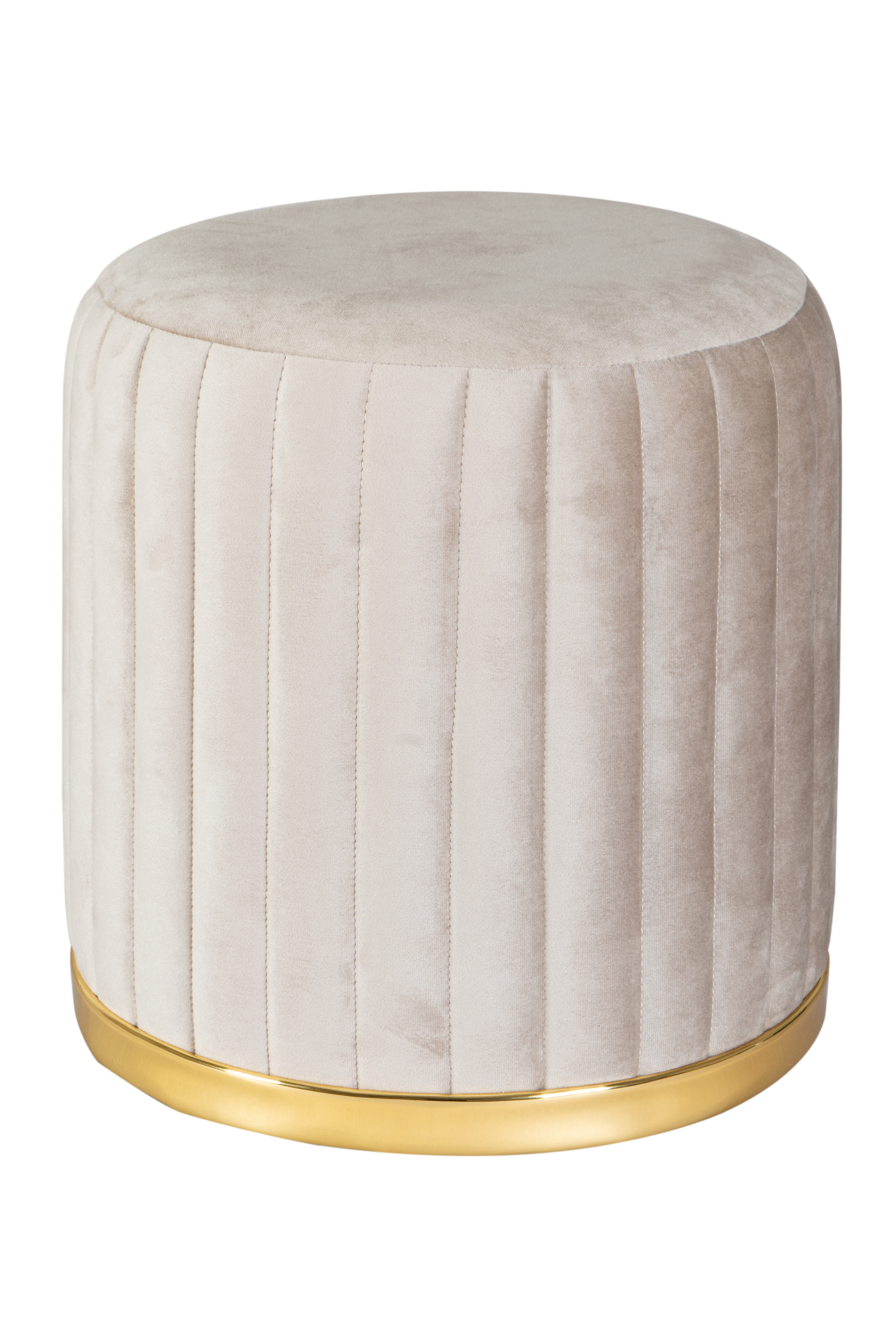 Hocker Doric 125 Taupe / Gold