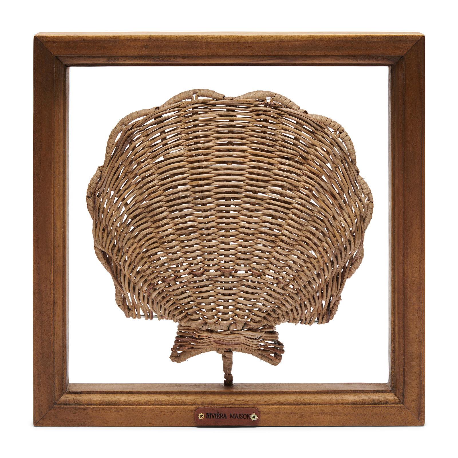 Rustic Rattan Shell Wall Decoration