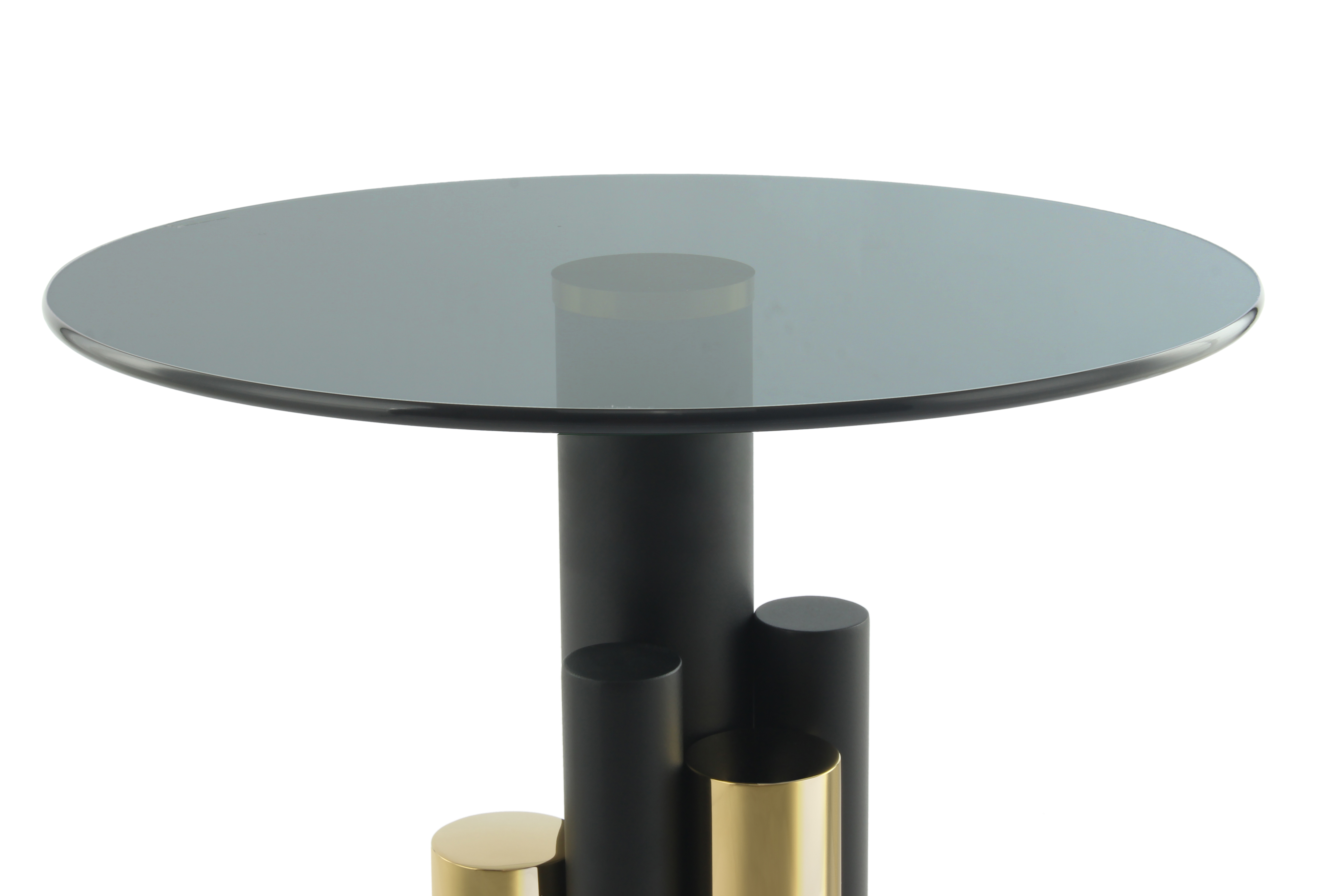Beistelltisch Ontario 225 Gold / Grau