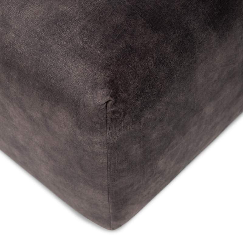 The Mark II Footstool 114 cm, velvet, grimaldi grey