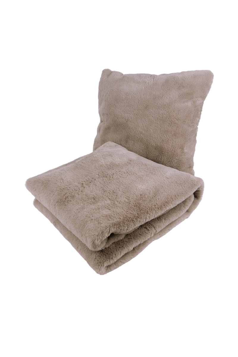 Dekokissen & Decke Aimee 525 2er-Set Taupe