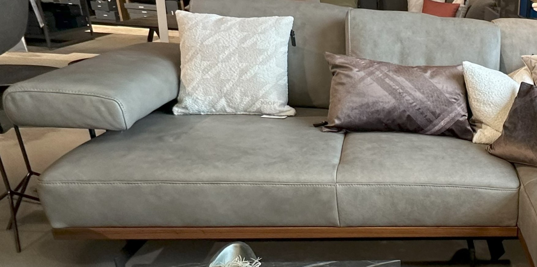 JOOP! Polstergarnitur Ecksofa Couch Wohnlandschaft Grau Modern