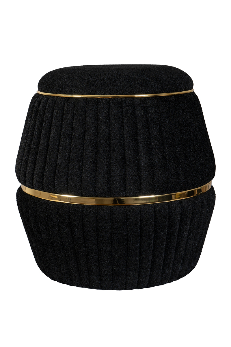 Hocker Doric 235 Schwarz / Gold