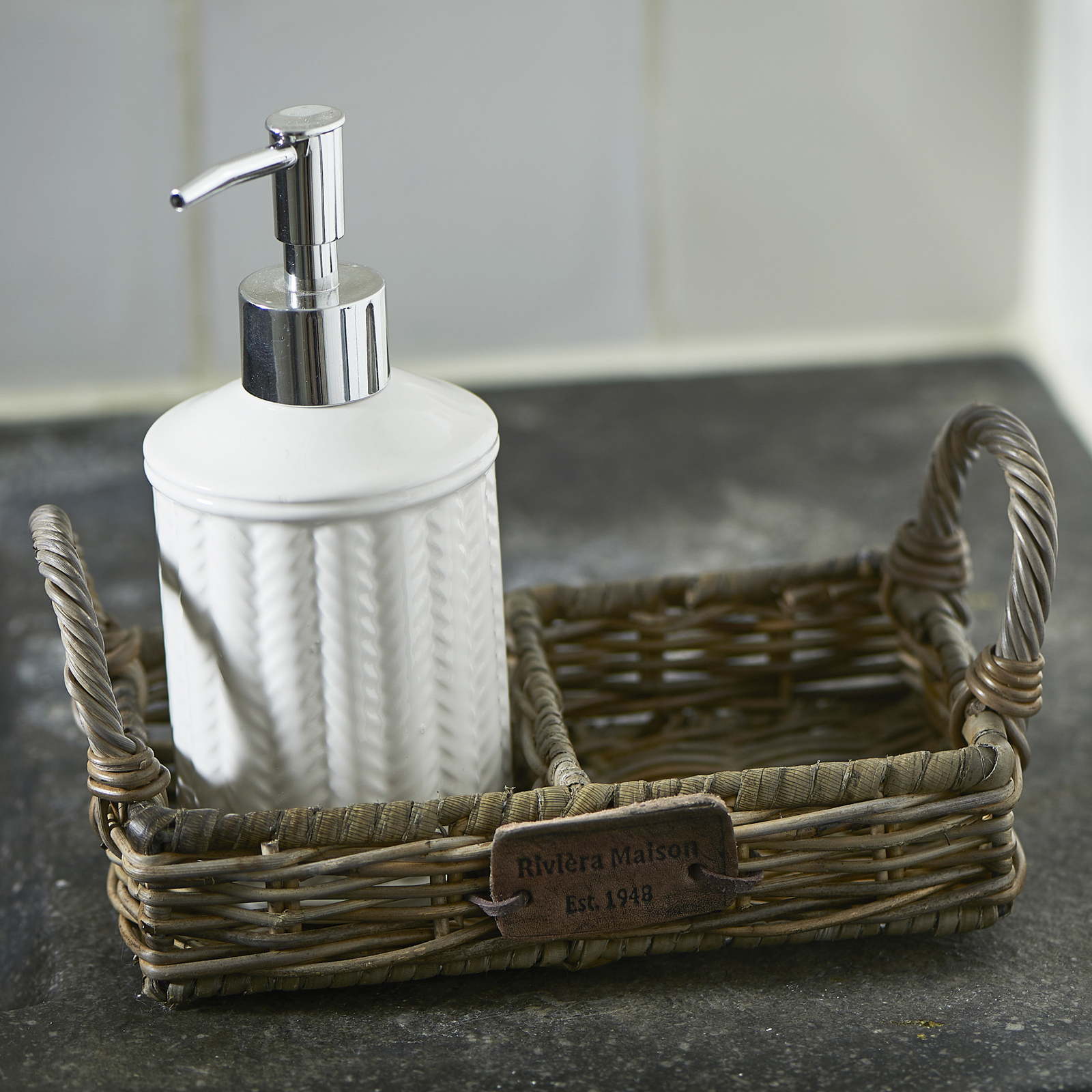 Rustic Rattan Soap Tray