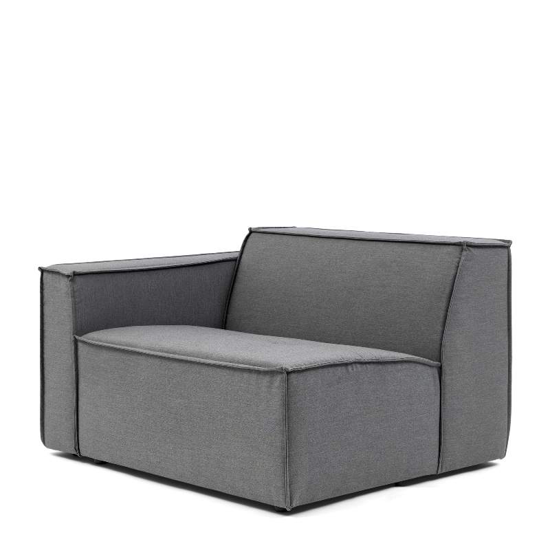 Bellagio Outdoor Corner Left, sunbrella solid, flanelle Bellagio Outdoor Corner Left, sunbrella solid, flanelle