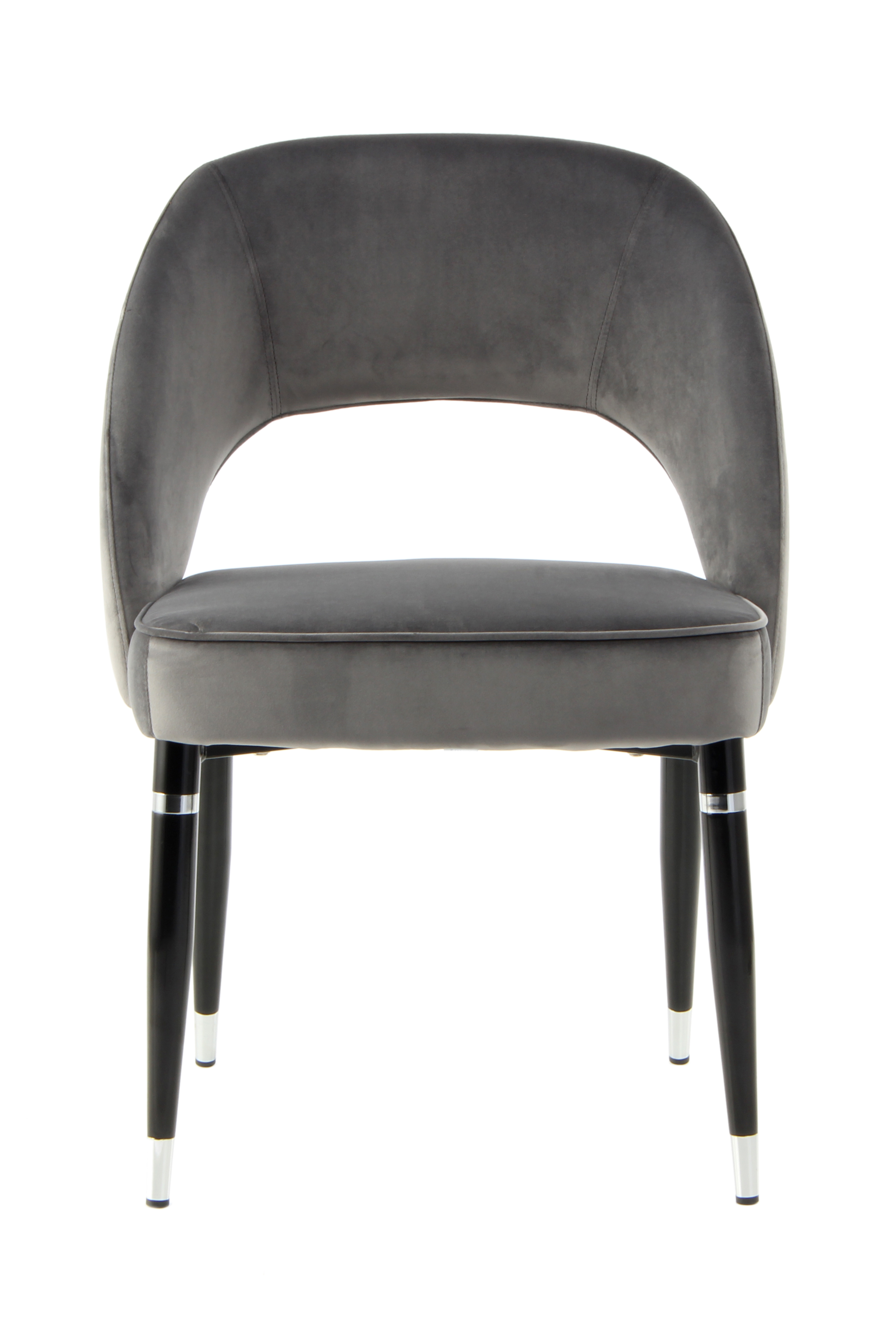 Stuhl Courtney 525 2er-Set Grau / Silber