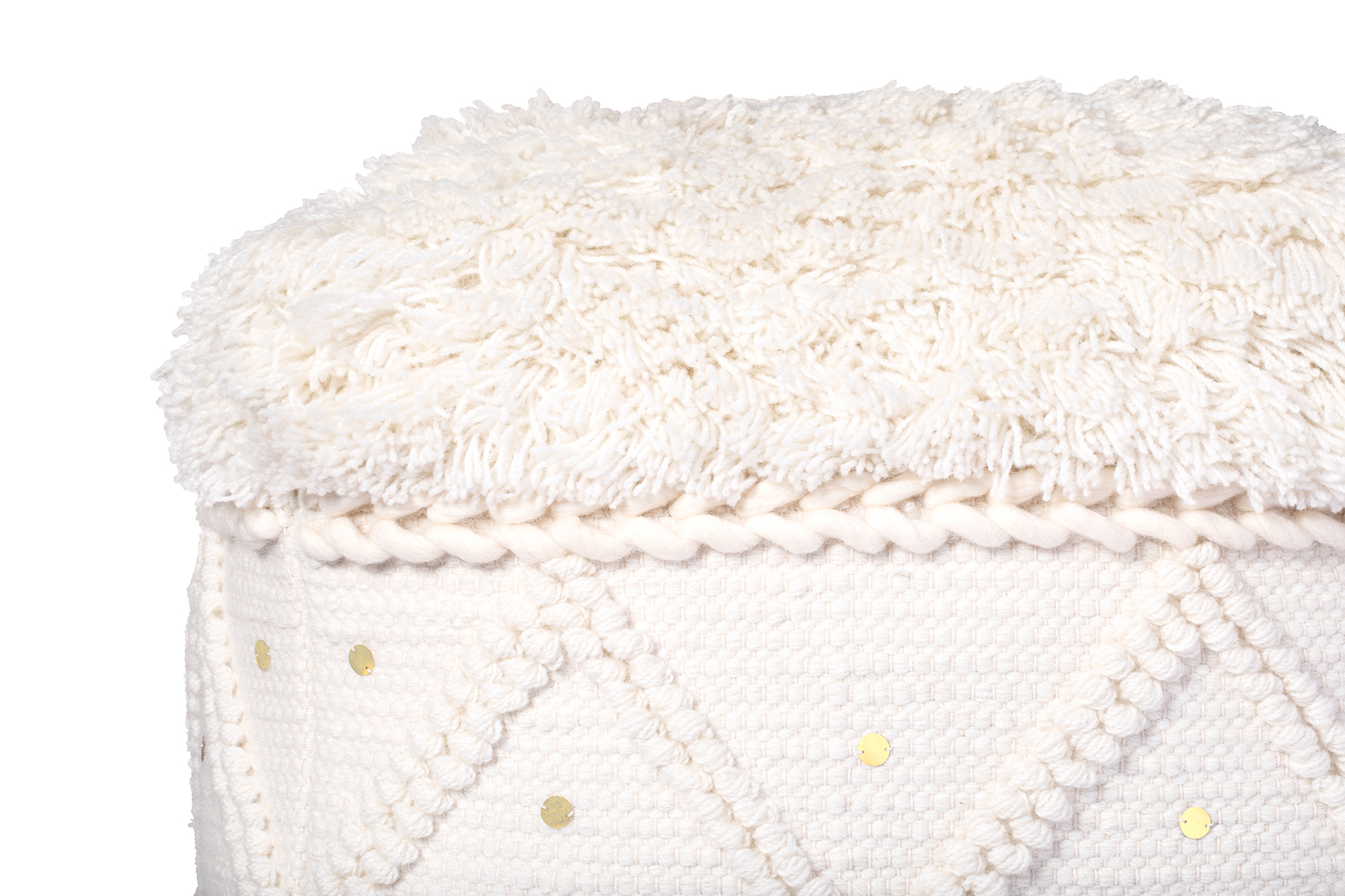 Pouf Bohist 525 Creme 50cm x 50cm