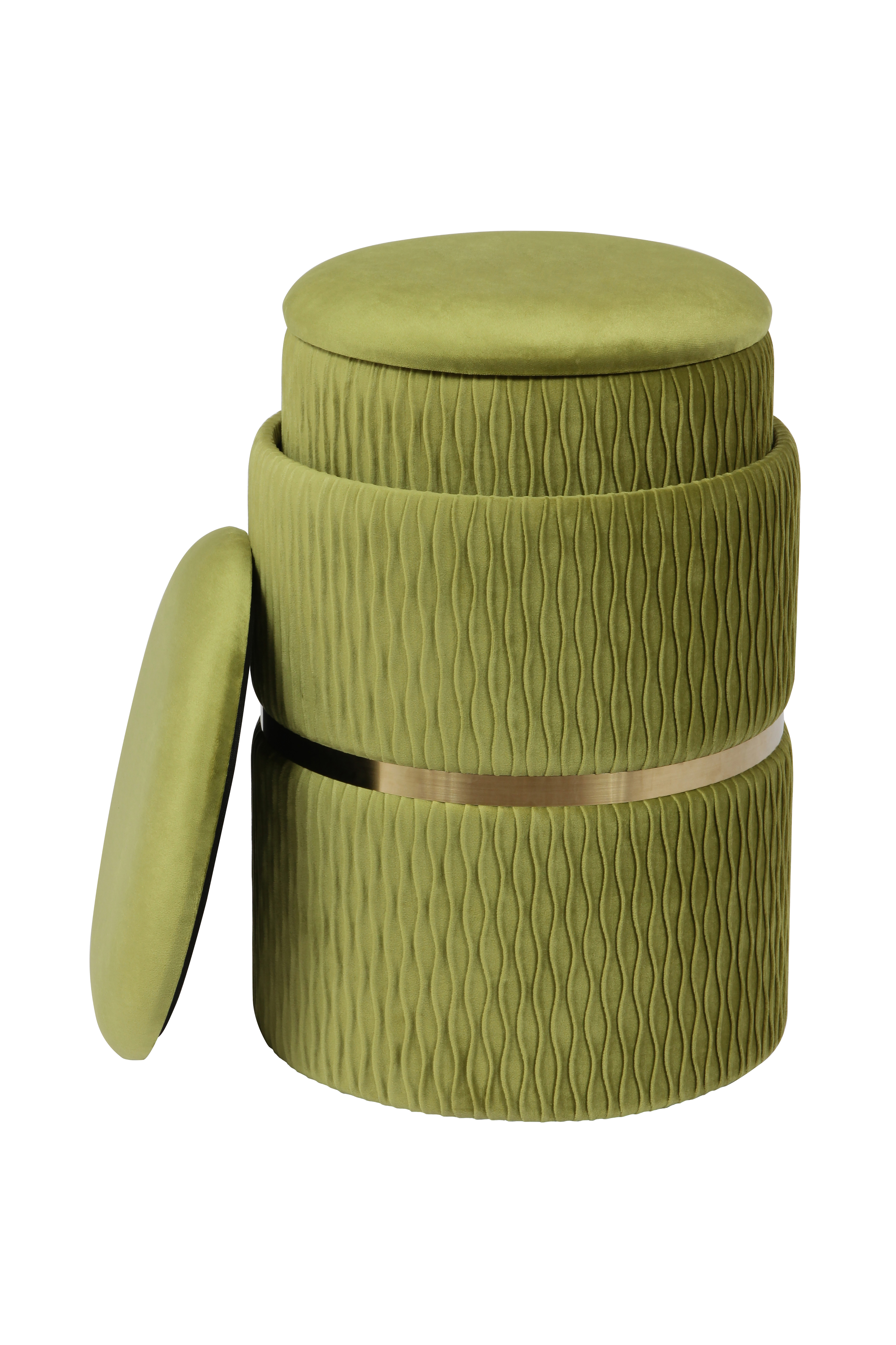 Hocker Milas 100-IN 2er-Set Pistachio-Grün