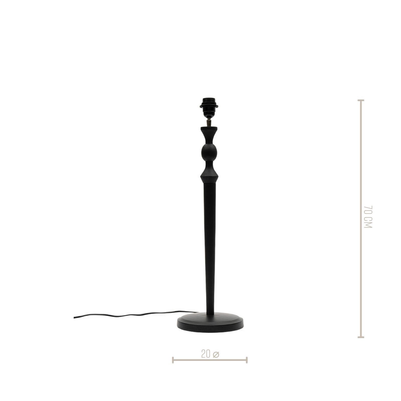 Warrington Lamp Base black