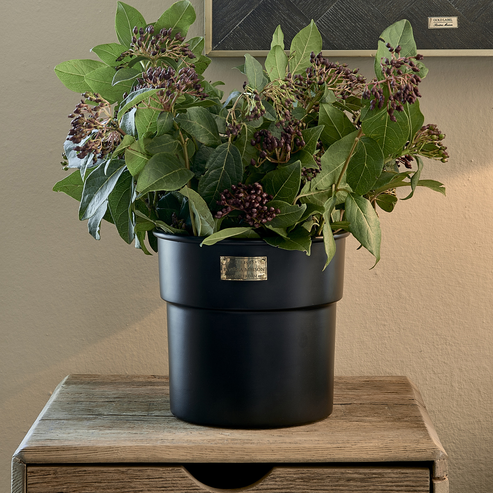 City Loft Flower Pot black S