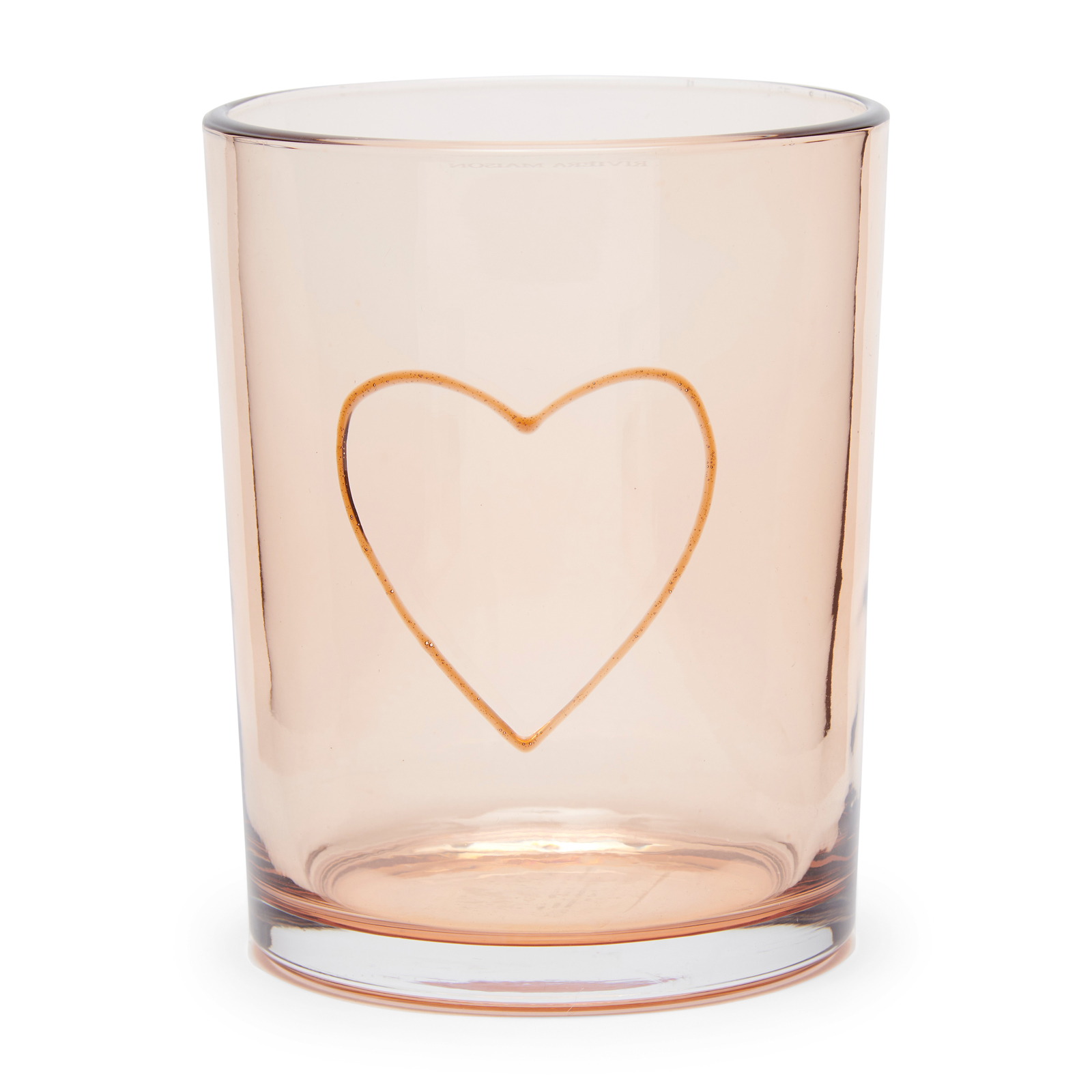 RM Wire Heart Votive pink