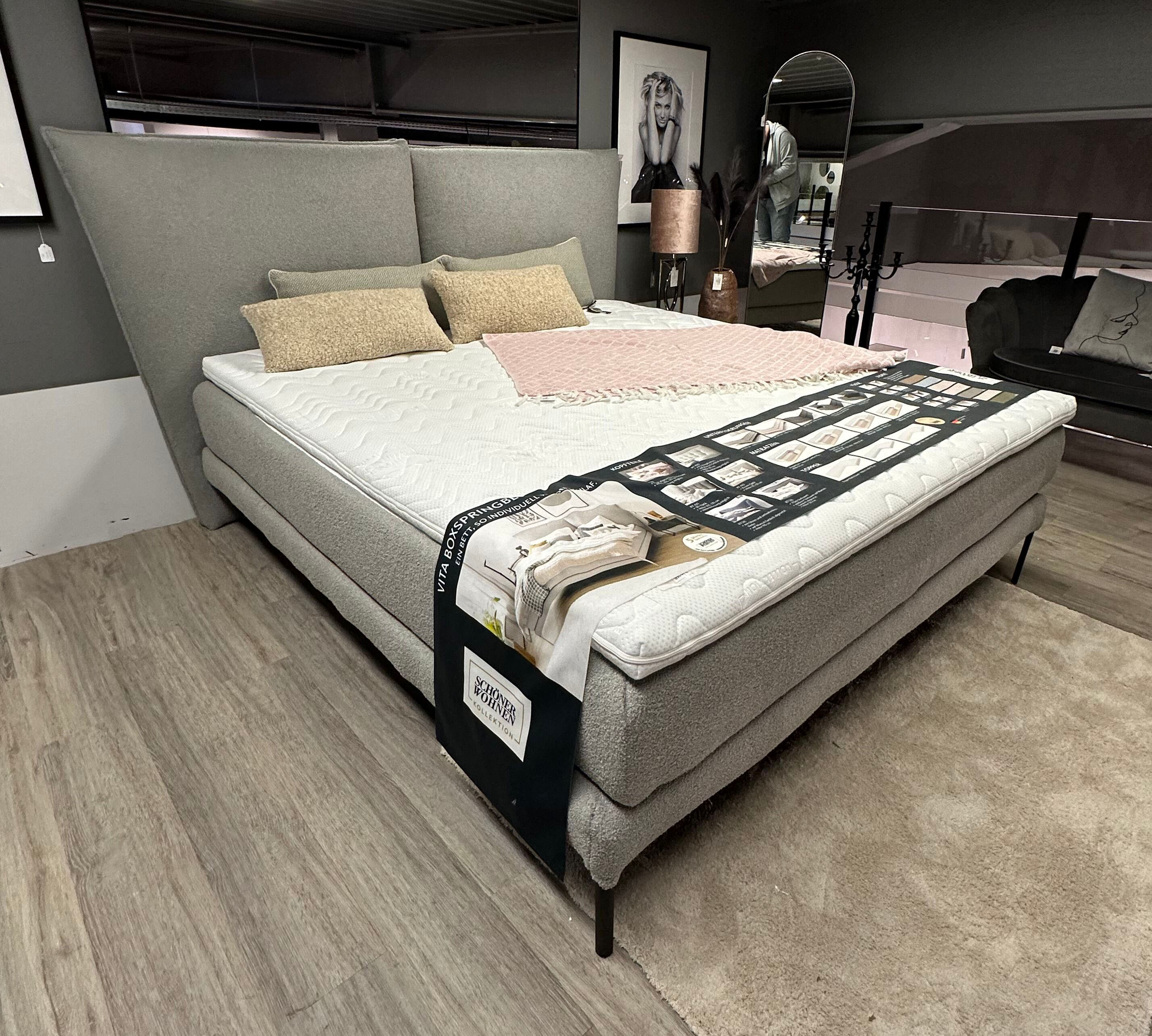Boxspringbett Vita Schlafzimmer Doppelbett Polsterbett 180 x 200 cm