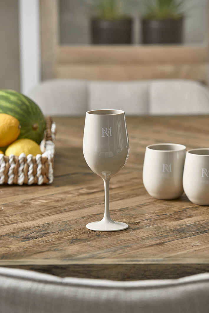 RM Monogram Outdoor Wine Glass