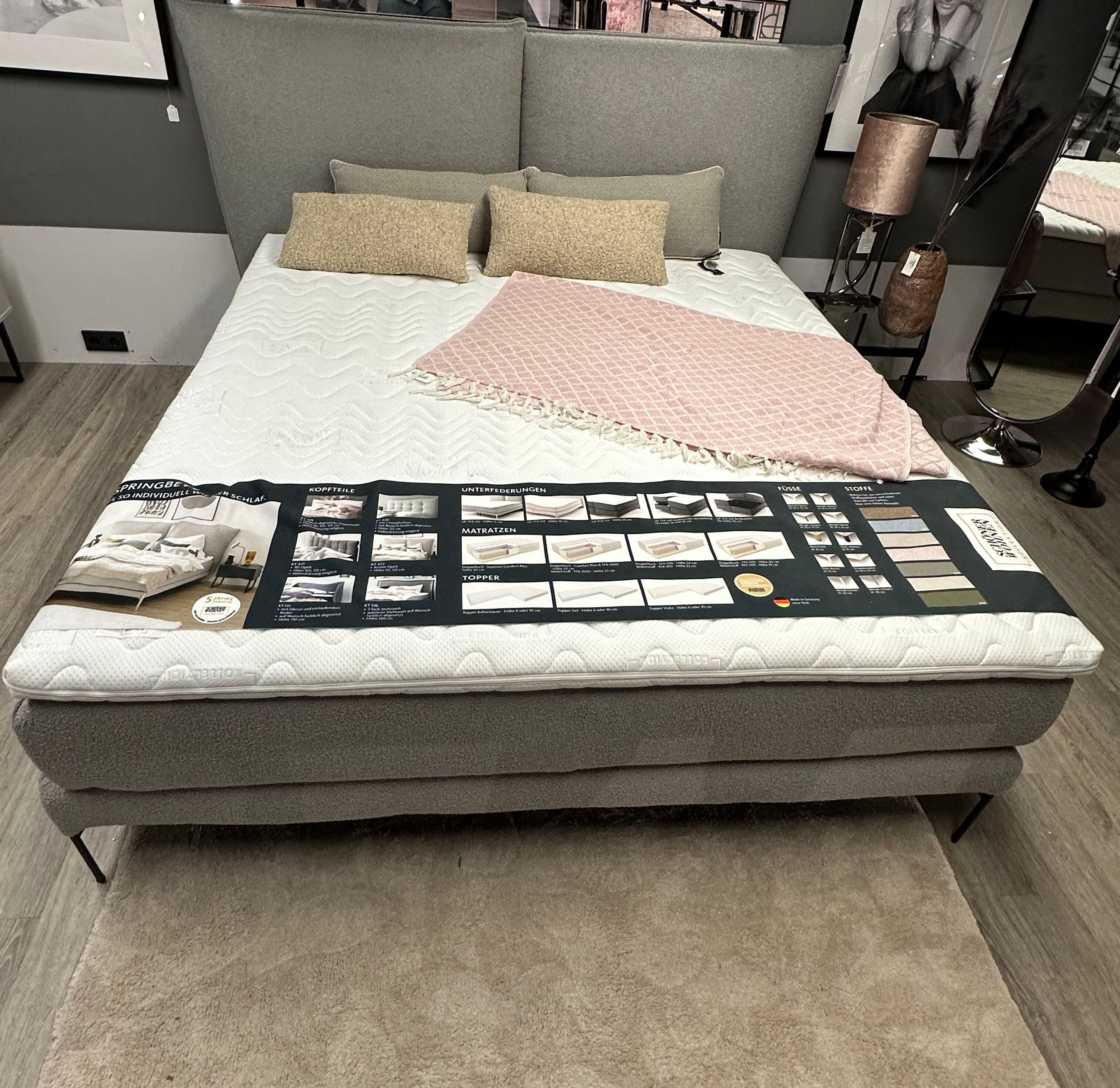 Boxspringbett Vita Schlafzimmer Doppelbett Polsterbett 180 x 200 cm